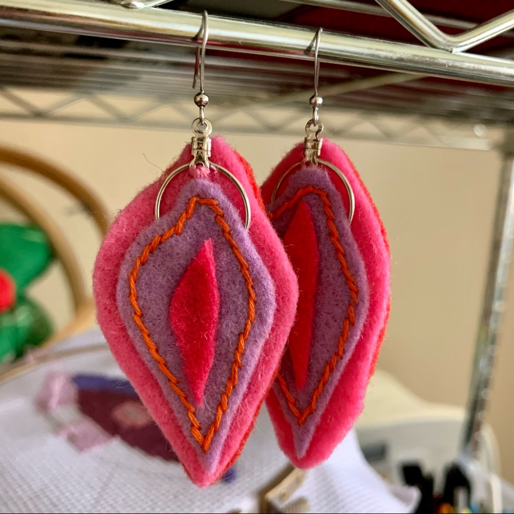 Yoni/Pussy/Vag//Vulva Earrings